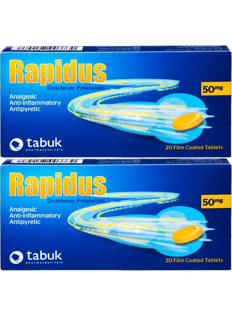 Tabuk Pack Of 2 Rapidus 50 mg Tablet 20pcs - Image 1